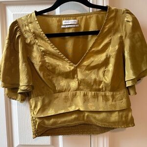 Urban Outfitters Boho Green Blouse